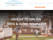 Tablet Screenshot of insurancebrokersgroup.com
